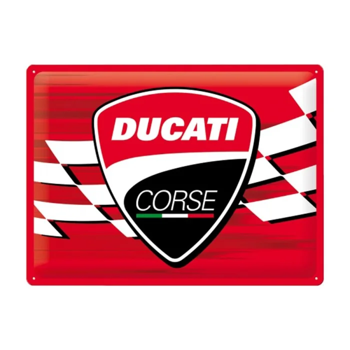 Cartello in latta Ducati Corse NOSTALGIC ART