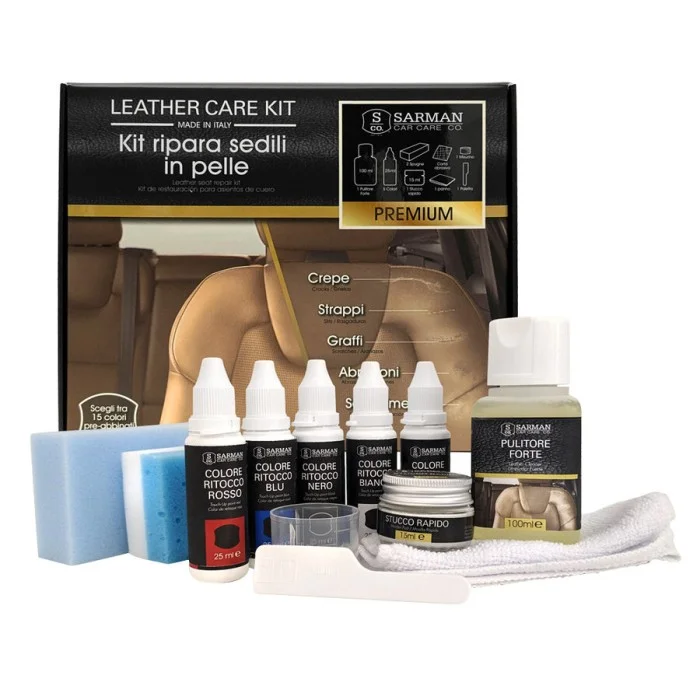 Kit riparazione pelle Kit ritocco sedili in pelle SARMAN