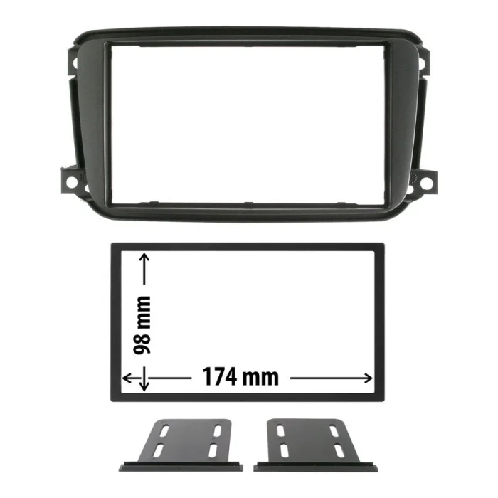 Installazione Mascherina 2 din Smart Smart Two 2010> Smart Smart Two 2010 > PHONOCAR