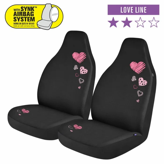 Coprisedili anteriori 2pz Fashion - Love NORRIS