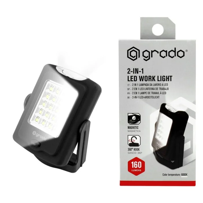 Lampada multiuso 2 in 1 Led Work Light GRADO