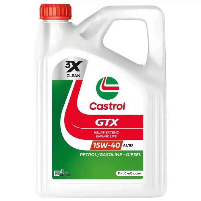 Olio motore GTX 15W40 A3/B3 CASTROL