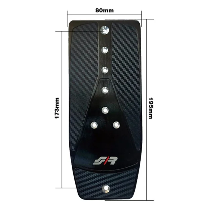 Pedana poggiapiedi sinistra Carbon Look SIMONI RACING