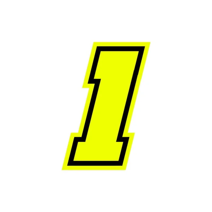 Numeri e lettere adesive Race moto GP GAT