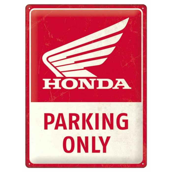 Cartello in latta Honda - Parking Only NOSTALGIC ART