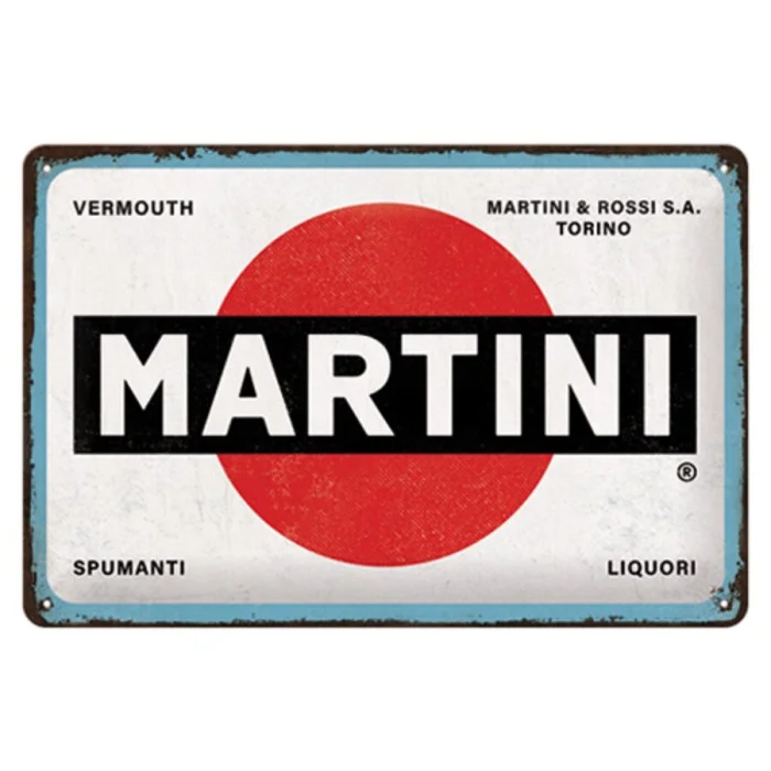 Cartello in latta Martini NOSTALGIC ART