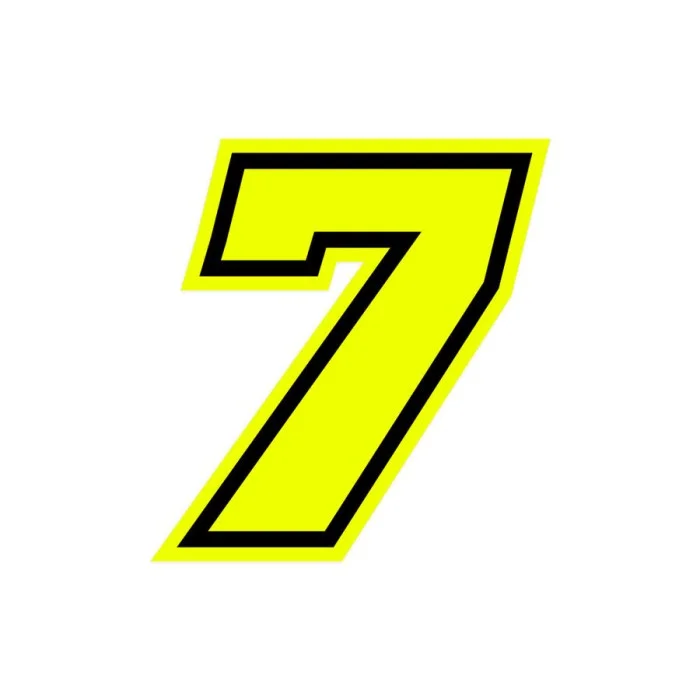 Numeri e lettere adesive Race moto GP GAT