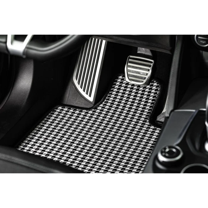 Tappeti in moquette universale Elite Abarth 500, Grande Punto, Alfa Romeo Giulia 2Wd, Giulietta, Mito, Stelvio, Audi A1, A3, A4, A4 Allroad MINERVA