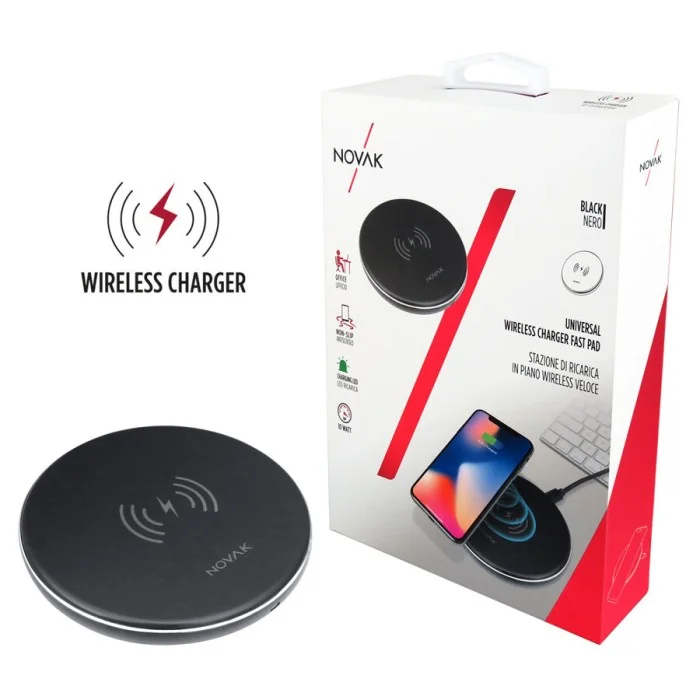 Supporto-caricabatteria wireless Base piatta NOVAK