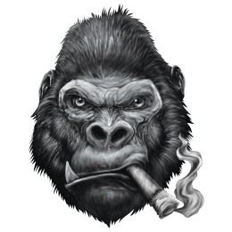 Adesivi Gorilla LETHAL THREAT