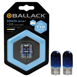 Lampadina moto T10 a filamento Xenon Drive + T10 BALLACK