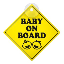 Targhetta Baby on board Baby on board LAMPA