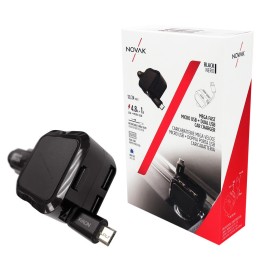 Cavo ricarica 12V Micro USB NOVAK