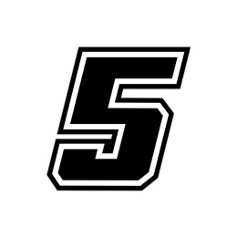 Numeri e lettere adesive Race moto GP GAT