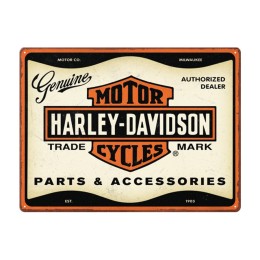 Cartello in latta Harley-Davidson Parts & Accessoires NOSTALGIC ART