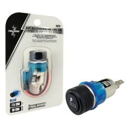 Presa di corrente Accendisigari con LED blu ZIM&MANN