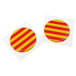 Emblema 3D Bandiera Catalonia ROX