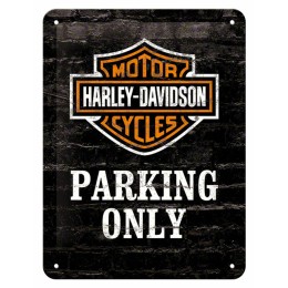 Cartello in latta Harley Davidson Parking Only NOSTALGIC ART