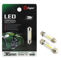 Lampadina a siluro a led SV8,5 36mm Torsion COB filament D-GEAR