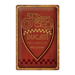 Cartello in latta Ducati Meccanica Bologna NOSTALGIC ART