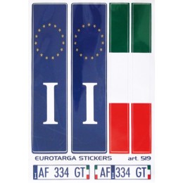 Adesivi targa Eurotarga GAT