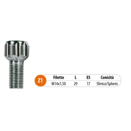 Bulloni antifurto e chiavi Audi A3, Skoda Fabia, Octavia TECNOSTEEL