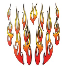 Adesivi Fiamme tribali GAT