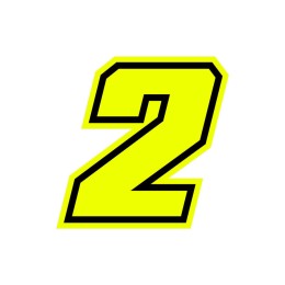 Numeri e lettere adesive Race moto GP GAT