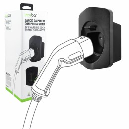 Staffa cavo auto elettrica Gancio da parete con porta spina ECOBAR